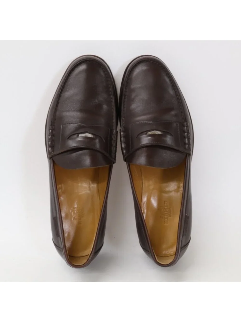 Hermes Series Coin Leather Loafers